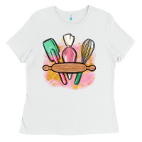 White customized kitchen elements Ladies Tee - MaliasSmallBusiness