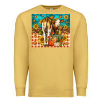 Antique Gold Western Fall Heifer Premium Sweatshirt - LillyAllenDesigns