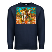 Navy Western Fall Heifer Premium Sweatshirt - LillyAllenDesigns