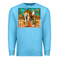 Ocean Blue Western Fall Heifer Premium Sweatshirt - LillyAllenDesigns