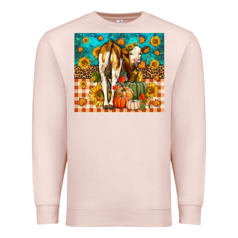 Western Fall Heifer Premium Sweatshirt by LillyAllenDesigns | Teevron