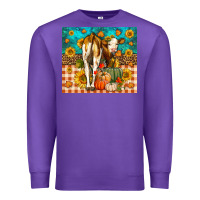 Purple Western Fall Heifer Premium Sweatshirt - LillyAllenDesigns