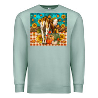 Seafoam Western Fall Heifer Premium Sweatshirt - LillyAllenDesigns