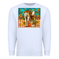 White Western Fall Heifer Premium Sweatshirt - LillyAllenDesigns