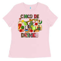Bubblegum Pink cinco de drinko Ladies Tee - JahusDesignShop