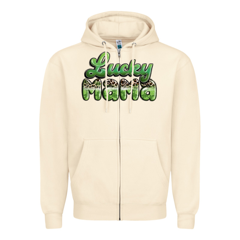 Lucky Mama Zipper Hoodie by MaliasSmallBusiness | Teevron
