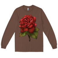 Chestnut Oklahoma Rose Illustrations Long Sleeve Tee - LillyAllenDesigns