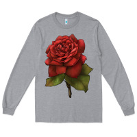 Heather Grey Oklahoma Rose Illustrations Long Sleeve Tee - LillyAllenDesigns