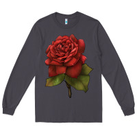 Smoke Oklahoma Rose Illustrations Long Sleeve Tee - LillyAllenDesigns