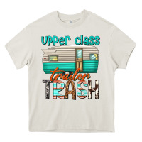 Cream upper class trailer trash Heavy Core Tee - texasbilliewilder