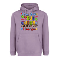 Lavender colorful love message Heavyweight Hoodie - LillyAllenDesigns