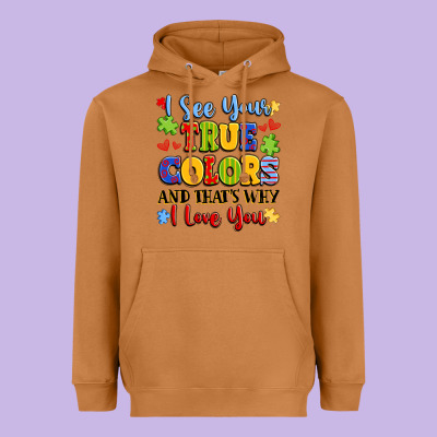 Colorful Love Message Heavyweight Hoodie Designed By Lillyallendesigns