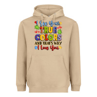 Mushroom colorful love message Heavyweight Hoodie - LillyAllenDesigns