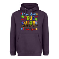 Plum colorful love message Heavyweight Hoodie - LillyAllenDesigns