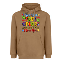 Toasted Coconut colorful love message Heavyweight Hoodie - LillyAllenDesigns