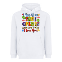 White colorful love message Heavyweight Hoodie - LillyAllenDesigns