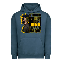 Pigment Midnight Navy strong powerful confident king blessed unique Urban Hoodie - CowGirlArtShop