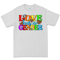 Dove Grey love has no gender pride lgbtq Premium Tee - texasbilliewilder