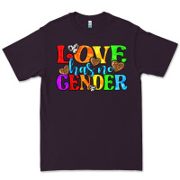 Plum love has no gender pride lgbtq Premium Tee - texasbilliewilder