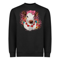 Black heifer valentines Heavyweight Sweatshirt - JahusDesignShop
