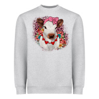 Heather Grey heifer valentines Heavyweight Sweatshirt - JahusDesignShop