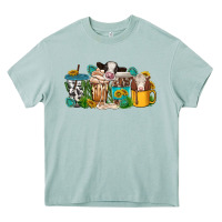 Arona western cow coffee cup Heavy Core Tee - texasbilliewilder
