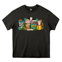 Asphalt western cow coffee cup Heavy Core Tee - texasbilliewilder