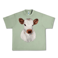 Oil Green White Cute Calf Urban Heavy Tee - JahusDesignShop