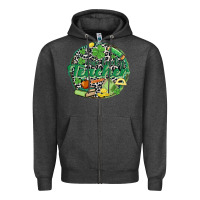 Charcoal Heather one lucky teacher Zipper Hoodie - MaliasSmallBusiness