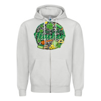 Dove Grey one lucky teacher Zipper Hoodie - MaliasSmallBusiness