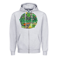 Heather Grey one lucky teacher Zipper Hoodie - MaliasSmallBusiness