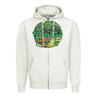 Oatmeal Heather one lucky teacher Zipper Hoodie - MaliasSmallBusiness