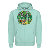 Seafoam one lucky teacher Zipper Hoodie - MaliasSmallBusiness