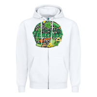 White one lucky teacher Zipper Hoodie - MaliasSmallBusiness