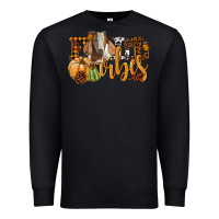 Black Fall Vibes Boer Goat Premium Sweatshirt - LillyAllenDesigns