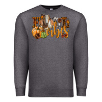 Charcoal Heather Fall Vibes Boer Goat Premium Sweatshirt - LillyAllenDesigns