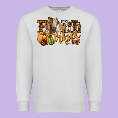 Fall Vibes Boer Goat Premium Sweatshirt Designed By Lillyallendesigns