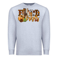 Heather Grey Fall Vibes Boer Goat Premium Sweatshirt - LillyAllenDesigns