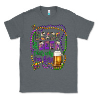 Charcoal Heather beads & beer that's why i'm here Classic Tee - Artiststas