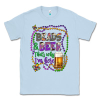 Dusty Blue beads & beer that's why i'm here Classic Tee - Artiststas