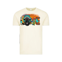 Love Black Angus Indian Headdress Vintage Tee | Teevron