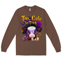 Chestnut too cute to trick halloween baby calf Long Sleeve Tee - Jasminsmagicworld