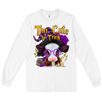 White too cute to trick halloween baby calf Long Sleeve Tee - Jasminsmagicworld