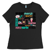 Black nurse Ladies Tee - MaliasSmallBusiness