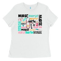 White nurse Ladies Tee - MaliasSmallBusiness