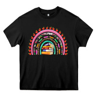 Black teacher pen apple books rainbow Heavy Core Tee - Artiststas