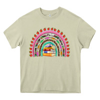Mossy teacher pen apple books rainbow Heavy Core Tee - Artiststas