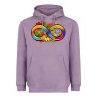 Lavender infinity symbol autism Heavyweight Hoodie - LillyAllenDesigns
