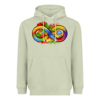 Matcha infinity symbol autism Heavyweight Hoodie - LillyAllenDesigns