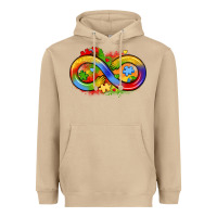 Mushroom infinity symbol autism Heavyweight Hoodie - LillyAllenDesigns
